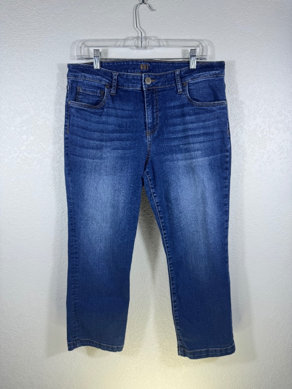 KUT from the Kloth Capri Jeans Size 12 Medium Blue